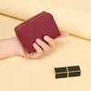 Comércio Exterior Transfronteiriço Mais Vendido Porta-moedas Feminino com Zíper Duplo Porta-cartões Sanfonado Grande Capacidade Cor Macaron Textura de Lichia