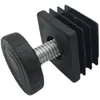 25 30 Tubo Cuadrado Plástico Ajustable Tapón Interior Pie de Elevación Tuerca de Ajuste para Patas de Mesa Silla Tapa Final para Tubo Almohadilla de Ajuste para Patas de Mesa Silla