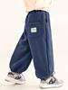 Calça de Lã para Meninos Changguo Calça Casual Grossa de Inverno para Crianças Pequenas com Lã Integrada e Punhos