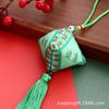 Bolsita de borlas zongzi grande con triángulo de ajenjo para el Festival del Bote del Dragón, bolsa de bendición bordada al por mayor, regalo para el Festival del Bote del Dragón