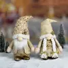 Decoraciones Navideñas Transfronterizas Muñecos Tejidos Sin Rostro Adornos Navideños de Mesa Suministros de Decoración para Ambiente Festivo