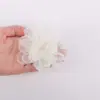 Flores de Tecido com Borda Queimada, Flores de Organza, Acessórios de Cabelo Feitos à Mão DIY, Acessórios de Flor Tridimensional, Enfeites de Flor para Roupas