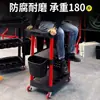 Carrito de herramientas para estética de autos, Carrito multifuncional de tres niveles engrosado, Carrito de almacenamiento móvil de plástico, Toallero
