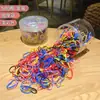 Gomas de Pelo Desechables Pequeñas para Niñas, Bandas de Pelo Coloridas de Alta Elasticidad para Niños Pequeños y Niñas, Gomas Pequeñas para Coletas