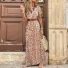 2020 EBAY AliExpress WISH Más Vendido Popular Vestido Floral de Moda para Mujer Estilo Bohemio Cuello en V