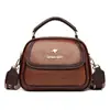 Bolso Pequeño Transfronterizo para Mujer 2025 Nueva Moda Bolso de Mano Versátil Multicapa Gran Capacidad Cuero Suave Bolso de Hombro Cruzado