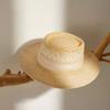 Sombrero de paja estilo francés para vacaciones en la playa de Hawái, transpirable, para verano, para mujer, ideal para playa, estilo cibernético de Corea del Sur.