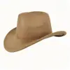Sombrero Panama de Fieltro de Color Sólido de Invierno Transfronterizo, Sombrero Retro Británico, Sombrero Casual Unisex para Caballero