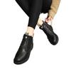 Couro Genuíno sapatos danfuqi botas Martin femininas sapatos casuais altura oculta estilo coreano que combinam com tudo sapatos de algodão simples femininos forrados com lã outono e inverno