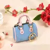 Mini Miu Bolso Almohada Estilo Coreano Billetera para Monedas, Bolso Cruzado al Hombro Versátil de Moda, Bolsa de Almacenamiento, Bolsa Pequeña con Colgante