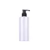 Frasco de Loção Transfronteiriço 250ml Plástico Pet Ombro Plano Pressão Shampoo Frasco 300ml Marrom Frasco de Cuidados