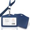Porta Credencial de Piel Genuina, Credencial de Trabajo, Porta Credencial de Empleado Personalizado, Credencial de Trabajo, Lanyard para Credencial de Trabajo Personalizado, Credencial, Porta Marca de Fábrica