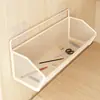 Estante de almacenamiento de pared para dormitorio, cesta colgante sin taladro para mesita de noche o encima de la cama, herramienta esencial para la litera superior