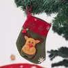 Nuevos Suministros de Decoración para Calcetín de Navidad Estilo Dibujos Animados Tela Muñeco de Nieve Navideño Árbol de Navidad Pequeño Adorno para Calcetín