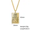 Estilo Hip-Hop Europeo y Americano 22 Collares Clásicos de Cartas del Tarot para Hombres y Mujeres, Versátiles Colgantes de Cadena para Suéter de Acero Inoxidable 304