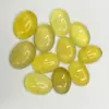 Shizhongbao Cabochão de Calcedônia Amarela Moda Europeia e Americana Pingente de Calcedônia Artesanato de Pedras Preciosas Pedra Solta Fabricante Atacadista Atacado