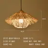 Lámparas de araña tejidas de bambú al por mayor, Sala de té estilo Zen con arte de bambú, Iluminación para hotel, restaurante, casa de huéspedes, Linternas estilo japonés, Pantallas de lámparas tejidas a mano