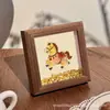 Porta-Retrato de Madeira de Pônei Desenho Animado Fofo Decoração de Casa Display de Mesa Quente e Aconchegante Presente para Crianças Fonte de Fábrica Atacado