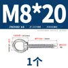 Tornillos de Ojal de Acero Inoxidable 304 con Ganchos de Anilla, Tornillos de Ojal Auto-Perforantes Auto-Roscantes, Tornillos para Madera de Audio