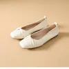 2026 Primavera/Otoño Nuevos Zapatos Planos de Moda para Mujer, Punta Cuadrada, Plisados, Corte Bajo, Suela Suave, Empeine Suave, Suela Plana, Slip-On, Cómodos, Versátiles