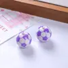 Cuentas de bola acrílica, cuentas de fútbol, cuentas sueltas, fútbol, baloncesto, cuentas de béisbol, cadena para teléfono DIY, cuentas para pulsera, 16 mm