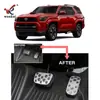 Adequado para 25 Toyota 4Runner Pedal de Descanso do Acelerador Modificado Antiderrapante Adesivos de Freio para Decoração de Interior