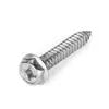 Tornillos Autorroscantes con Cabeza Hexagonal y Ranura de Cruz de Acero Inoxidable 304 Tornillos Autorroscantes con Cabeza Hexagonal y Ranura de Cruz