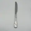 Juego de seis piezas de cubiertos de acero inoxidable con mango de cinco líneas 410, tenedor y cuchara, para hotel, restaurante, hogar, uso comercial, engrosado, apto para bodas