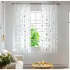 Telas de Janela Estrela e Lua de Ouro e Prata para Comércio Exterior, Telas de Janela Transfronteiriças Mexicanas, Cortinas Voil para Quarto, Sala de Estar, Varanda, Cortinas Prontas Transmissoras de Luz