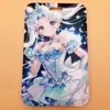 Billetera Larga con Cremallera de Conejo Lunar de Plástico Extendido de Dibujos Animados Bolso de Mano Regalo de Vacaciones Portatarjetas de Anime