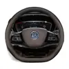 Capa de volante 2025 BYD Han, acessórios internos especiais para Han dmi/Han ev, capa de volante em couro camurça para o inverno