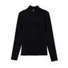 Cardigan Tejido Elegante de Manga Larga con Cuello Alto y Cremallera para Mujer, Estilo Europeo Transfronterizo, Nueva Moda 2026 2142005