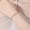 Pulseira de Moda Minimalista Versátil para Mulheres com Zircônia de 5mm, Imitação de Moissanita, Design de Fileira Única em 2 Estilos