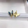Joyería hecha a mano DIY aretes de perlas, soportes de aretes vacíos, mariposa de concha de abulón natural accesorios de alta gama al por mayor