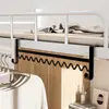 Cabide ondulado para dormitório, uma ferramenta mágica para pendurar roupas, gancho de roupa de cabeceira, cabide de roupa de cabeceira, armazenamento e organização para dormitório na cama superior