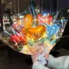 Nuevo Día de San Valentín Día de la Madre 520 Corazón de Rosa Globo de Película de Aluminio Decoración de Fiesta para Habitación de Boda Globo con Ramo