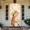 Suministro Exclusivo Transfronterizo de Temu Amazon Shein de Funda Decorativa de Puerta de Habitación Elástica de una Pieza, Cubierta de Puerta con Temática de Animales Fácil de Instalar