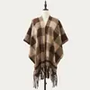 Bufanda con Abertura para Mujer, Estilo Coreano para Primavera y Otoño, Versátil de Doble Uso, Bufanda Gruesa y Cálida para el Cuello, Chal Largo de Alta Gama