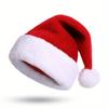 Gorros de Navidad Decoraciones Navideñas para Niños y Adultos, Muñeco de Nieve, Anciano, Gorros de Navidad Rojos Brillantes, Artículos para Fiestas