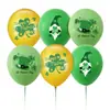 St. Decorações de Festa de São Patrício Balões de Látex Trevo da Sorte Suprimentos para Festa do Festival de Cerveja Irlandesa