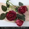 Flores Artificiales Rojas para Boda Cuidadosamente Seleccionadas, Flores Falsas de Gama Alta Color Rojo Vino Tinto, Flores Decorativas Chinas Nuevas para el Hogar
