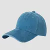Gorra de Béisbol Lavada Estilo Coreano Vintage para Mujer de Algodón Puro con Logo Personalizado, Sombrero de Sol Retro de Visera Curva, Gorra de Pico de Color Sólido con Letras