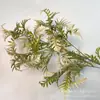 Cauda de lobo simulada folha flor falsa planta verde fileira de grama planta decorativa fileira de grama guia de estrada