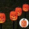 Nuevas Luces Solares Decorativas de Enchufe para Suelo Calabaza Calavera Bruja Luces para Exterior Patio Césped Arreglo de Atmósfera
