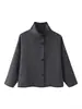 Elegante Estilo Europeu e Americano Feminino Versátil Moda de Inverno Gola Alta Acabamento Bordado Manga Longa Casaco de Lã para Comércio Exterior Transfronteiriço