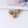Contas cerâmicas redondas com esmalte floral de Jingdezhen, com furos grandes, acessórios de joalheria vintage, materiais para miçangas para colares feitos à mão, contas soltas de bolinhas