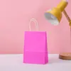 Bolsa de papel Custom Express empaque para llevar Bolsa de papel Kraft bolsa para regalo de cumpleaños de ropa bolsa creativa de papel Kraft