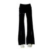 Jeans Cargo de Mujer 2025 Verano Nuevo Diseño Negro Multibolsillos Cintura Alta Corte Slim Pantalones Largos hasta el Piso