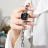 Relógio de Pulso Estilo Pulseira de Nicho de Alta Qualidade Luxo Leve Quadrado Criativo Vidro Multifacetado Pulseira de Corrente Relógio Feminino