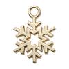 Nuevo colgante de campana de copo de nieve de Papá Noel de aleación de oro KC, serie navideña, accesorios de joyería DIY